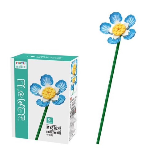Hộp bộ lắp ghép Hoa Lưu Ly MOYU BLOCK, đồ chơi lắp ráp Hoa Forget-me-not MY87025 cho con gái 6 tuổi, giá tốt tiết kiệm