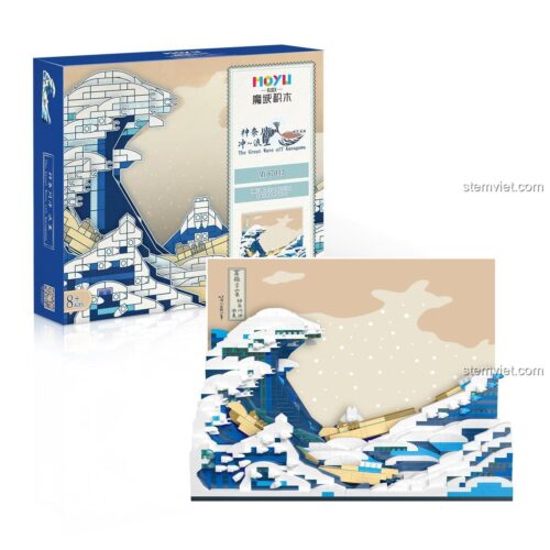 hộp bộ lắp ghép Moyu Block MY97043 Sóng Lừng Ngoài Khơi Kanagawa, đồ chơi mô hình Bức tranh Sóng Lừng Ngoài Khơi Kanagawa, chất lượng cao, giá tiết kiệm