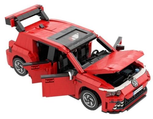 Bộ lắp ráp Volkswagen Golf GTI No Brand BR6007 màu đỏ, mô hình xe hơi chi tiết với cửa, capo, cốp mở được, phù hợp bé trai 6 tuổi, giá tốt.