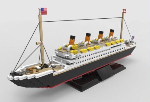 Bộ lắp ghép PANGU PG-15005 mô hình tàu Titanic 1088 chi tiết, đồ chơi lắp ráp tàu Titanic cho bé trai 8 tuổi, giá tốt.