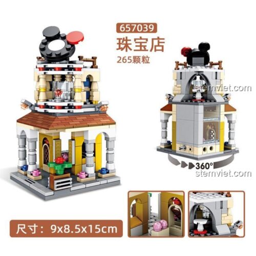 Kích thước chi tiết của đồ chơi mô hình Tiệm Nữ Trang Dễ Thương 657039, món quà ý nghĩa cho con gái.