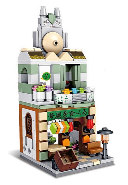 Bộ lắp ráp Tiệm Trà Đạo Panlos Brick 657040, đồ chơi mô hình kiến trúc mini dễ thương cho bé gái 6 tuổi, giá rẻ.