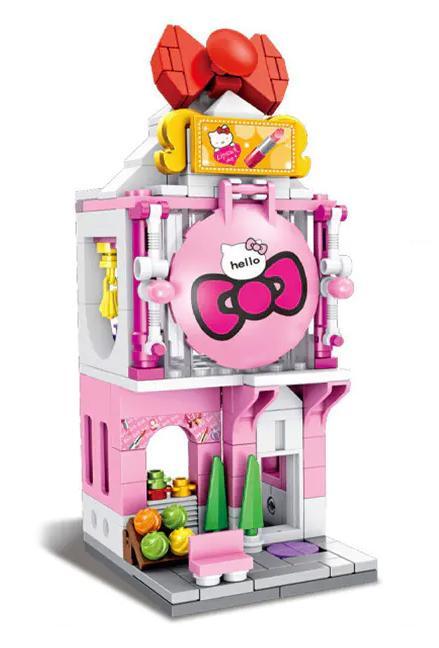 Bộ lắp ghép Cửa Hàng Mỹ Phẩm Hello Kitty Panlos Brick 657042 cho bé gái 6 tuổi, giá rẻ.