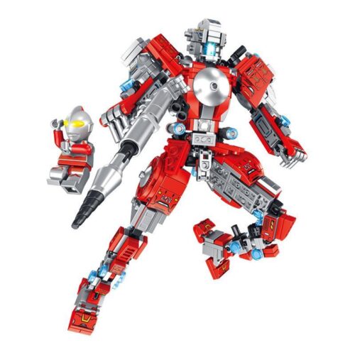 Bộ lắp ráp Robot Mecha Ultraman Nguyên Bản Panlos Brick 690011 cho bé trai 6 tuổi, giá rẻ.