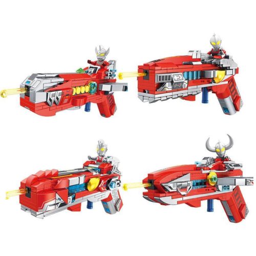 Tổng hợp 4 mẫu đồ chơi xếp hình súng Ultraman Panlos Brick 690033 cho bé trai 6 tuổi, một bộ đồ chơi sáng tạo và hấp dẫn.