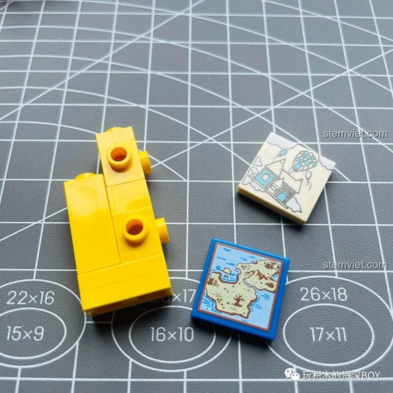 Linh kiện đồ chơi mô hình PanlosBrick 656014 Ngôi nhà khinh khí cầu được phân loại trong hộp, giúp bé dễ dàng lắp ráp, đồ chơi giáo dục cho bé gái 6 tuổi