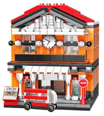 Bộ đồ chơi PanlosBrick 657013 Ga Tàu Hỏa Phố Thị chất lượng cao, mô hình kiến trúc tinh xảo cho bé trai và bé gái 6 tuổi, giá tốt.
