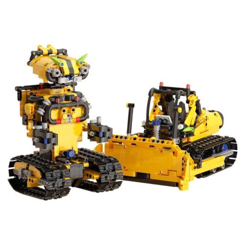 Bộ đồ chơi Máy ủi Robot PanlosBrick 675003 biến hình 2 kiểu, đồ chơi lắp ráp kỹ thuật cho bé trai 6 tuổi, giá tốt