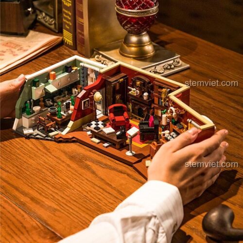 Bộ lắp ghép Pantasy 86218 Sherlock Holmes Baker Street 221B - Chi tiết phòng khách