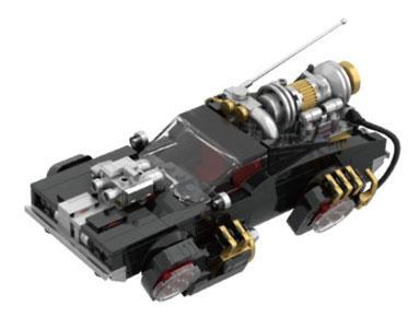 Mô hình xe Back To Future Pinbo PB8801 Xe Tương Lai Shadow Sprinter ở chế độ bay, thiết kế Cyberpunk độc đáo, phù hợp con trai 14 tuổi, giá tốt.