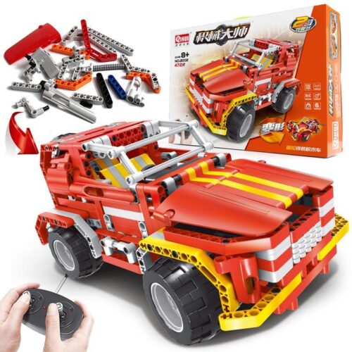 Bộ lắp ráp xe địa hình điều khiển từ xa QIHUI 8002 Raging Fire 472 mảnh cho bé trai 8 tuổi, giá rẻ.