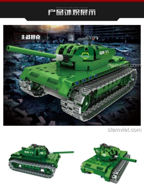 Mô hình đồ chơi mô hình QIHUI 8011 sau khi lắp ráp, chi tiết tinh xảo, chất lượng cao.