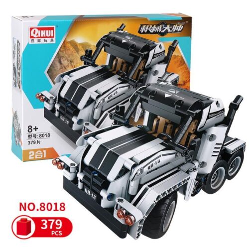 Hộp đồ chơi lắp ráp xe tải đầu kéo White Knight Qihui 8018 cho bé trai 8 tuổi, giá rẻ.