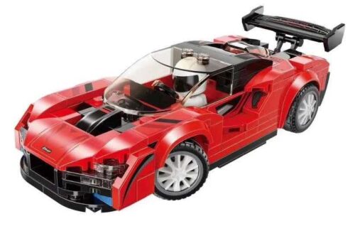 Bộ đồ chơi QMAN 14012 Siêu Xe Đua MineCity Sena S5N-N1 màu đỏ nổi bật, có minifigure tay đua, phù hợp bé trai 6 tuổi, giá tốt.