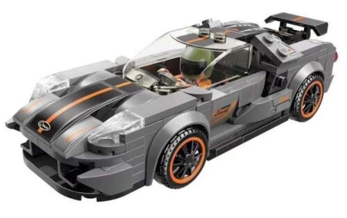 đồ chơi lắp ráp Xe đua MineCity Feite GT-40 QMAN 14014, mô hình xe đua Feite GT-40 màu xám cam, đồ chơi cho bé trai 6 tuổi, giá tốt