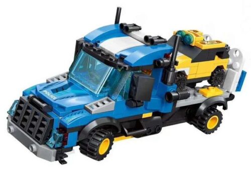 Bộ lắp ráp xe cứu hộ giao thông đô thị QMAN 1809 TransCollector cho bé trai 6 tuổi. Món đồ chơi xếp hình giá rẻ, chất lượng.