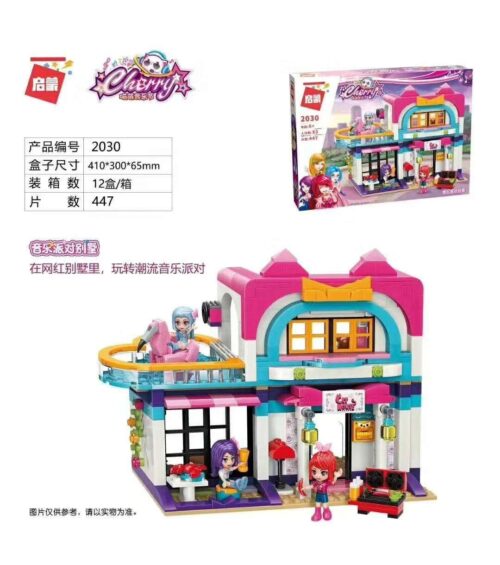 Bộ đồ chơi lắp ráp Qman 2030 Biệt thự âm nhạc Cherry 447 mảnh ghép cho bé gái 6 tuổi, giá tốt