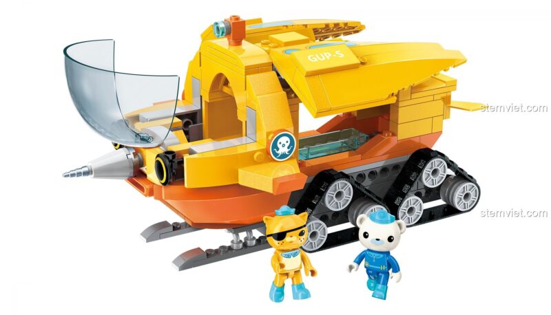 Mô hình Tàu Độc Giác Kình QMAN 3704 với buồng lái có thể mở, 275 chi tiết.