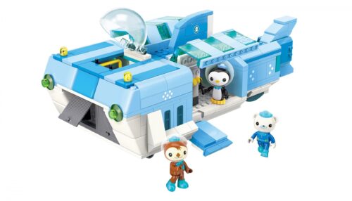 bộ lắp ghép QMAN 3705 Căn Cứ Di Động Cá Mập Trắng Octonauts cho bé trai 6 tuổi.