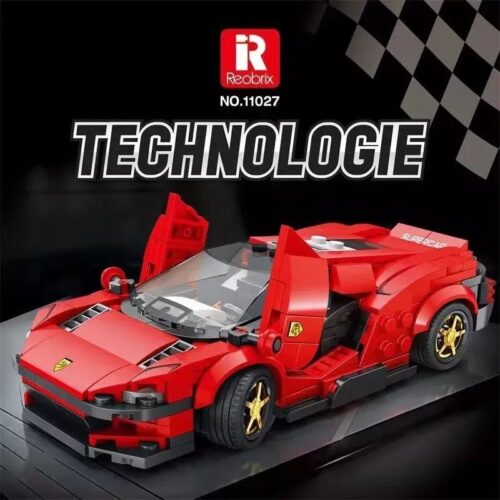 Bộ lắp ráp Reobrix 11027 Ferrari Daytona SP3 hộp mở cửa, đồ chơi mô hình siêu xe Ferrari Daytona SP3 cho con trai 14 tuổi, giá tốt.