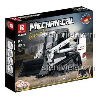 Hộp đồ chơi mô hình xe xúc lật bánh xích Reobrix 22004, quà tặng hấp dẫn cho bé trai yêu thích kỹ thuật.