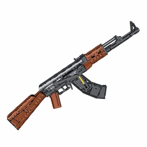 Mô hình súng AK-47 Reobrix 77005, bộ lắp ráp súng trường tấn công AK-47 cho con trai 14 tuổi, giá rẻ.