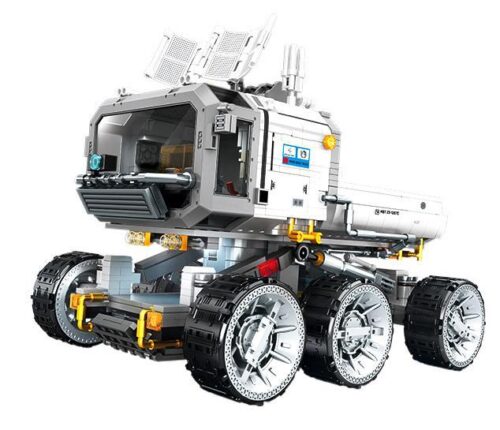 Bộ lắp ráp SEMBO 107105 Xe Vận Tải Mặt Trăng từ phim Địa Cầu Lưu Lạc 2, món quà sáng tạo cho bé trai 6 tuổi.