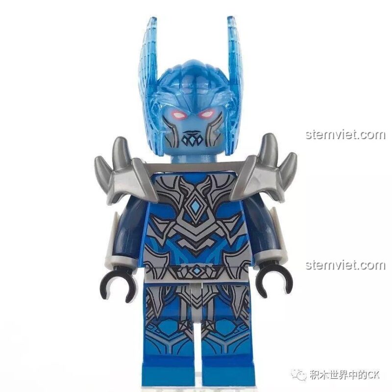 Cận cảnh minifigure Quan Vũ trong bộ lắp ráp Sembo 11839.