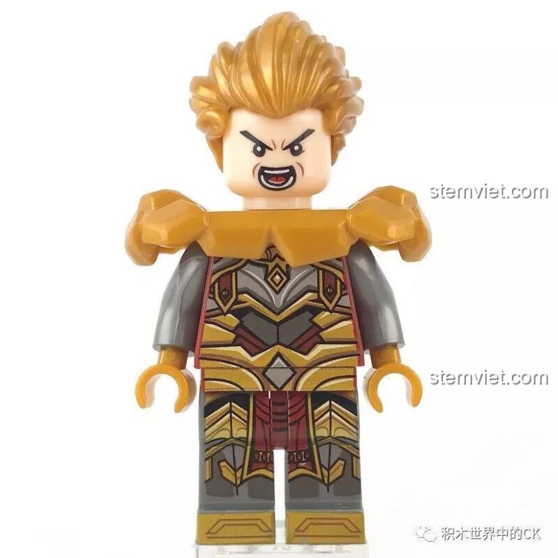 Cận cảnh minifigure Arthur trong bộ lắp ráp Sembo 11841.