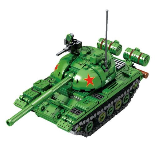 Bộ đồ chơi Xe tăng Type 59 SEMBO 203105 màu xanh lá, thiết kế chân thực, phù hợp bé trai 6 tuổi, giá tốt.