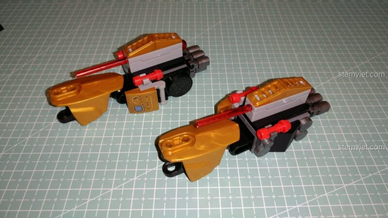 Chi tiết hai cánh tay của bộ giáp Người Sắt MK24.