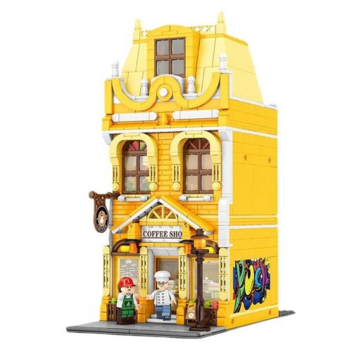 Mô hình bộ lắp ghép Sembo 601143C Quán Cà Phê Bắc Âu cổ điển, đồ chơi xây dựng cho bé gái 6 tuổi giá rẻ.