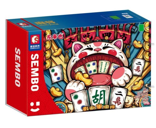 Hộp bộ xếp hình Mạt chược SEMBO 601152, đồ chơi lắp ráp Bộ Mạt Chược Xếp Hình chất lượng cao, dành cho người lớn 18 tuổi, giá tiết kiệm.