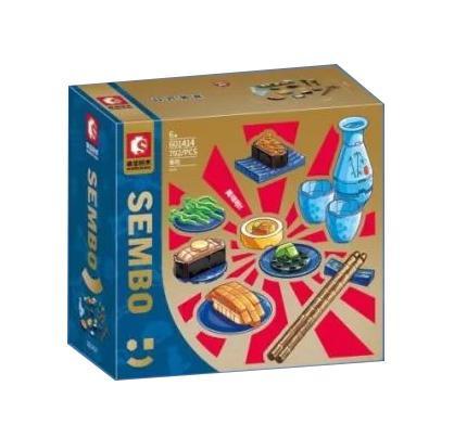 Hộp bộ lắp ghép SEMBO 601414 Món Ăn Nhật Bản: Sushi 702 mảnh ghép, đồ chơi mô hình Ẩm thực Nhật Bản cho bé 6 tuổi giá tốt