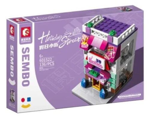 Hộp đồ chơi xếp hình Sembo 601522 Tiệm làm móng, một món quà giá rẻ cho bé gái 6 tuổi.