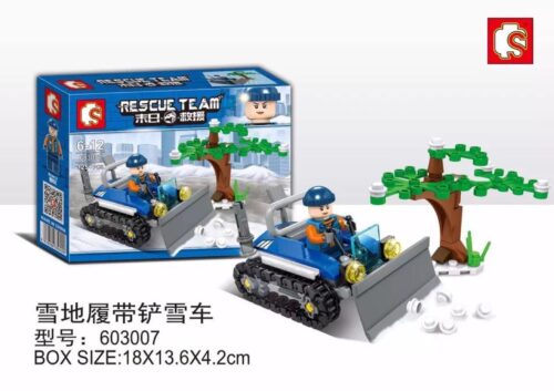 Bộ lắp ráp Xe Dọn Tuyết Bánh Xích Sembo 603007 giá rẻ cho bé trai 6 tuổi. Đồ chơi xếp hình xe cứu hộ mùa đông giúp bé phát triển tư duy.