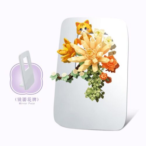 Hộp sản phẩm đồ chơi mô hình Sembo 611086 Bó hoa mèo cam, quà tặng sáng tạo giá tốt.