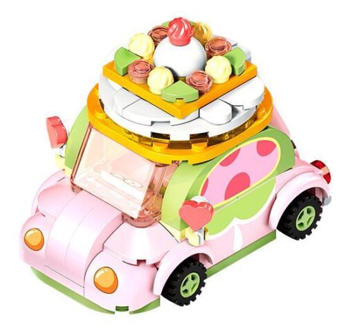 Đồ chơi mô hình Sembo 615003 Bánh Cuộn Matcha Hồng, bộ đồ chơi Xe Bánh Cuộn Matcha cho bé gái 6 tuổi giá tốt