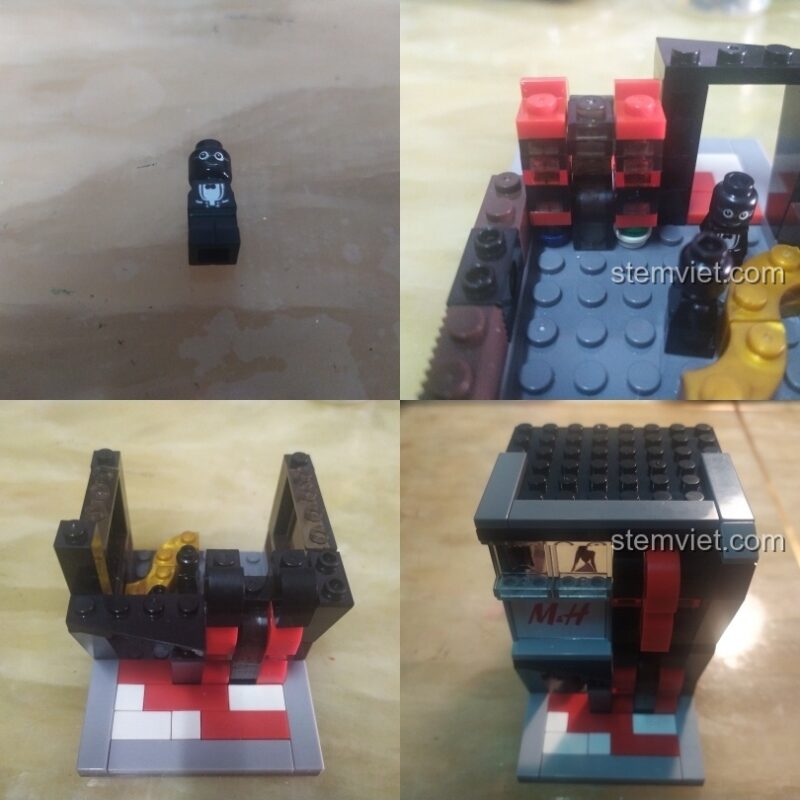 Minifigure và quá trình hoàn thiện đồ chơi mô hình SD6042 Cửa hàng quần áo.