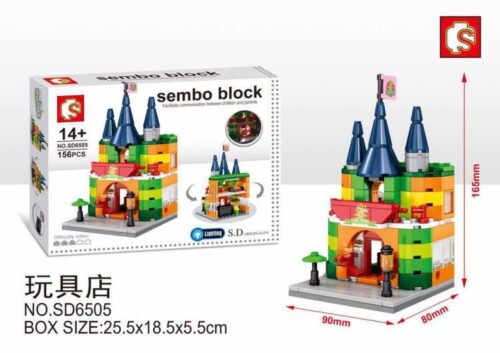 Bộ lắp ghép Cửa Hàng Đồ Chơi Mini Sembo Block SD6505 giá rẻ, gồm 156 mảnh, là món quà ý nghĩa cho con gái 14 tuổi.