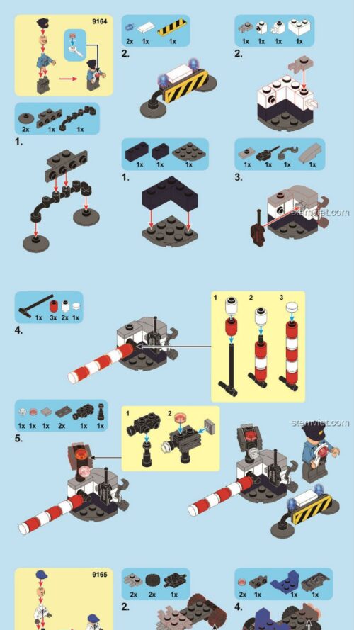 Cảnh sát tương lai Sembo Block SD9165 sách lắp ghép Sembo Block SD9165 Robot cảnh sát tương lai