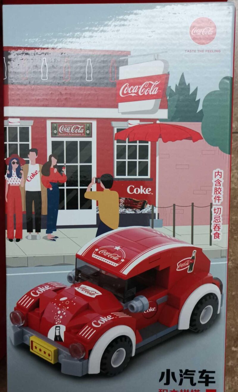 Hộp đồ chơi lắp ráp xe hơi Volkswagen Beetle Coca-Cola Sembo GGSY29673235A, món quà độc đáo cho bé trai 12 tuổi.