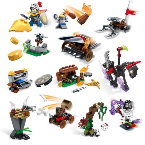 Toàn bộ sưu tập đồ chơi mô hình Hài Cốt Sembo Ghost Tribes. Đồ chơi lắp ráp SD3001-7 là một phần của bộ sưu tập.