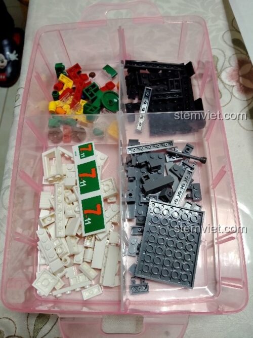 Các chi tiết của bộ đồ chơi xếp hình Sembo SD6014, chất liệu nhựa ABS an toàn.