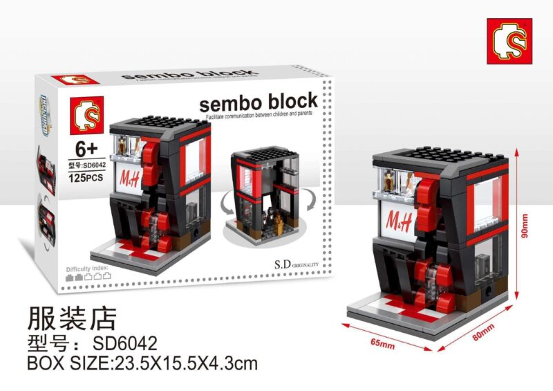 bộ lắp ghép Cửa hàng thời trang mini Sembo SD6042. Món đồ chơi sáng tạo cho bé gái 6 tuổi, giá rẻ.