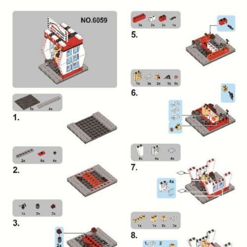 Cửa Hàng Sửa Chữa Ô Tô Mini Sembo Block SD6059 sách Sembo Block SD6059 Cửa Hàng Sửa Chữa Ô Tô Mini