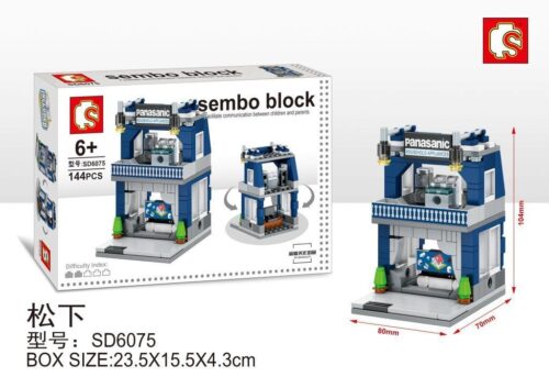 bộ lắp ghép Cửa hàng điện máy Panasonic Sembo SD6075 cho bé gái 6 tuổi, giá rẻ, chất lượng cao.