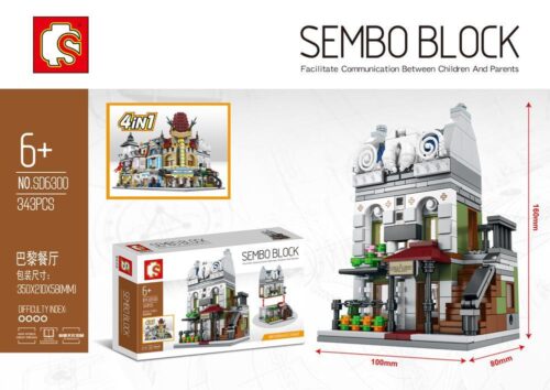Bộ lắp ghép Nhà hàng Paris Sembo SD6300, đồ chơi xếp hình kiến trúc Pháp cho bé gái 6 tuổi, giá rẻ.