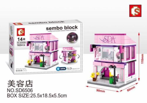 Bộ lắp ghép Cửa hàng Spa Sembo SD6506. Đồ chơi mô hình tiệm làm đẹp cho con gái 14 tuổi, giá rẻ.