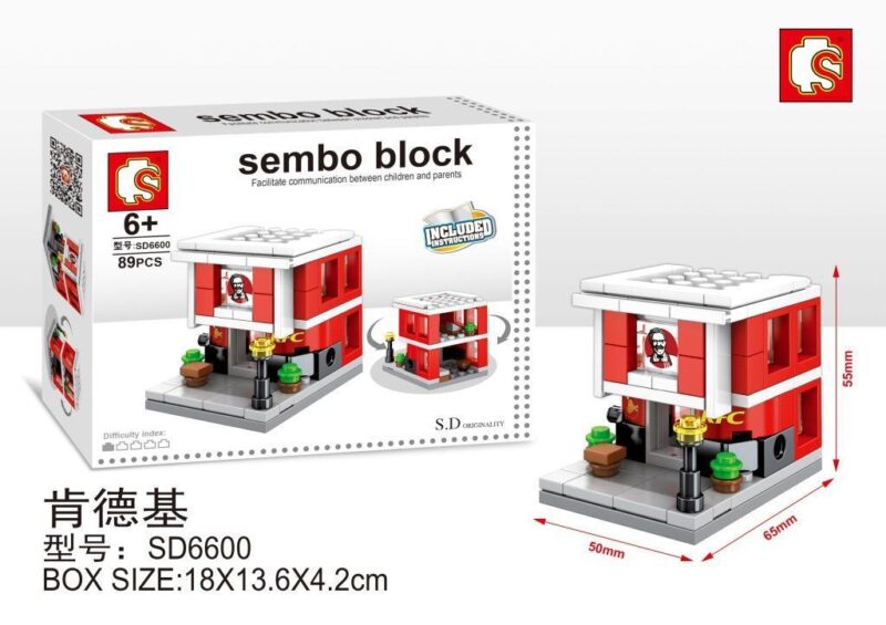 Bộ lắp ghép Cửa hàng Gà rán KFC Sembo SD6600, đồ chơi mô hình giá rẻ cho bé 6 tuổi, giúp bé rèn luyện sự khéo léo.